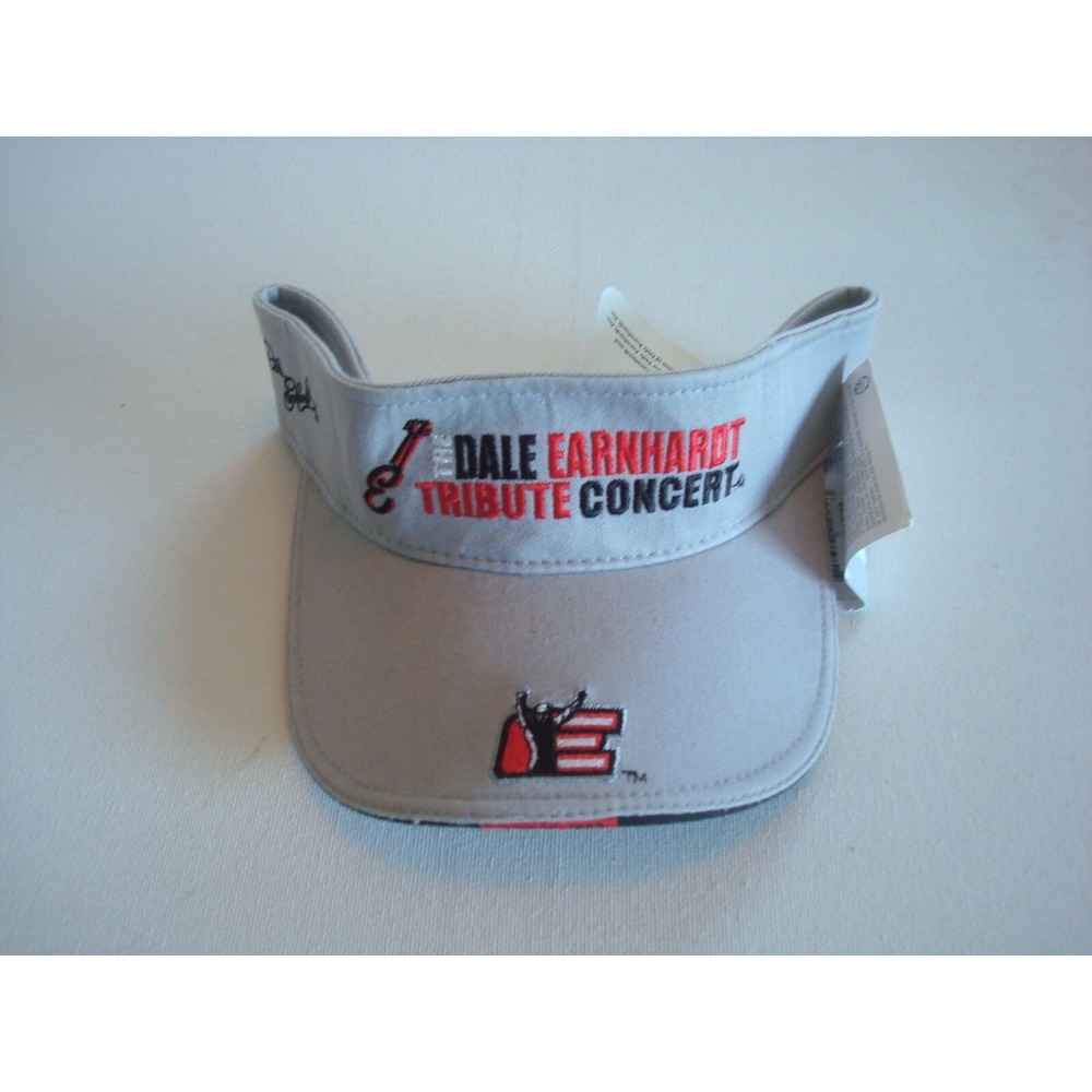 DALE EARNHARDT VISOR 00S    SCRIPT STRAPBACK BEACH‎ GOLF HAT CAP VINTAGE K2